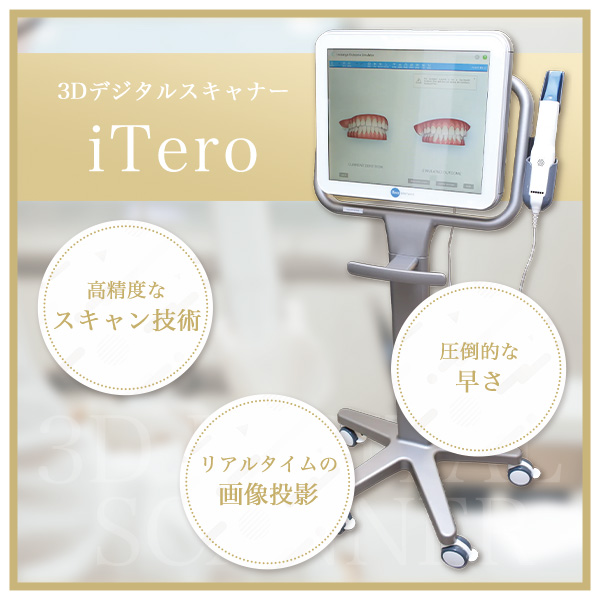 3Dデジタルスキャナー：iTero